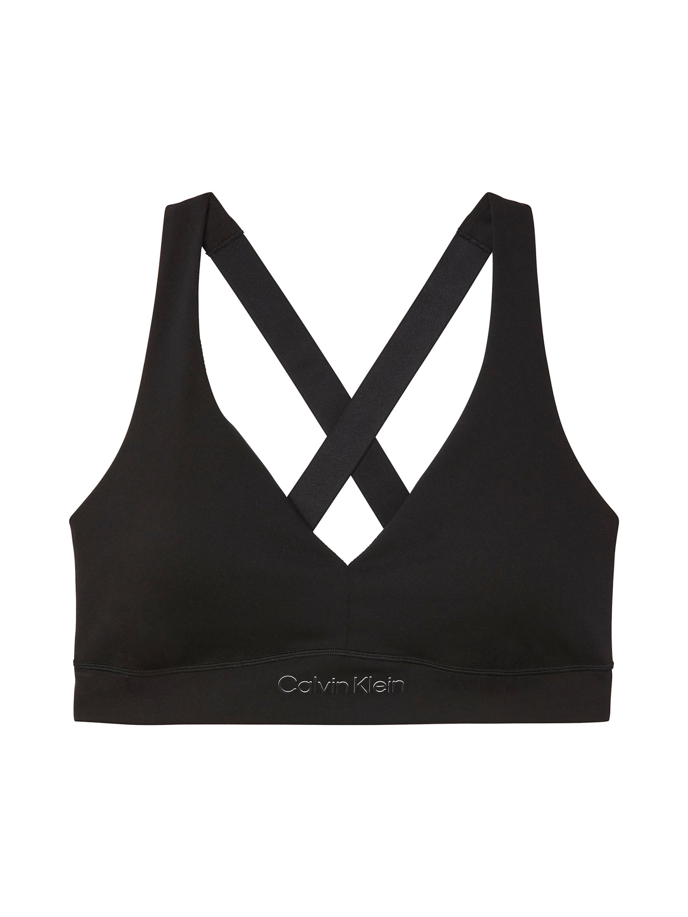 Calvin Klein Sport Bustier Sport bh in Zwart: voorkant