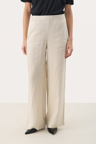 Part Two Wide leg Broek 'Elna' in Beige