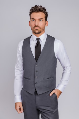 BOSS Suit Vest 'Huge' in Grey: front