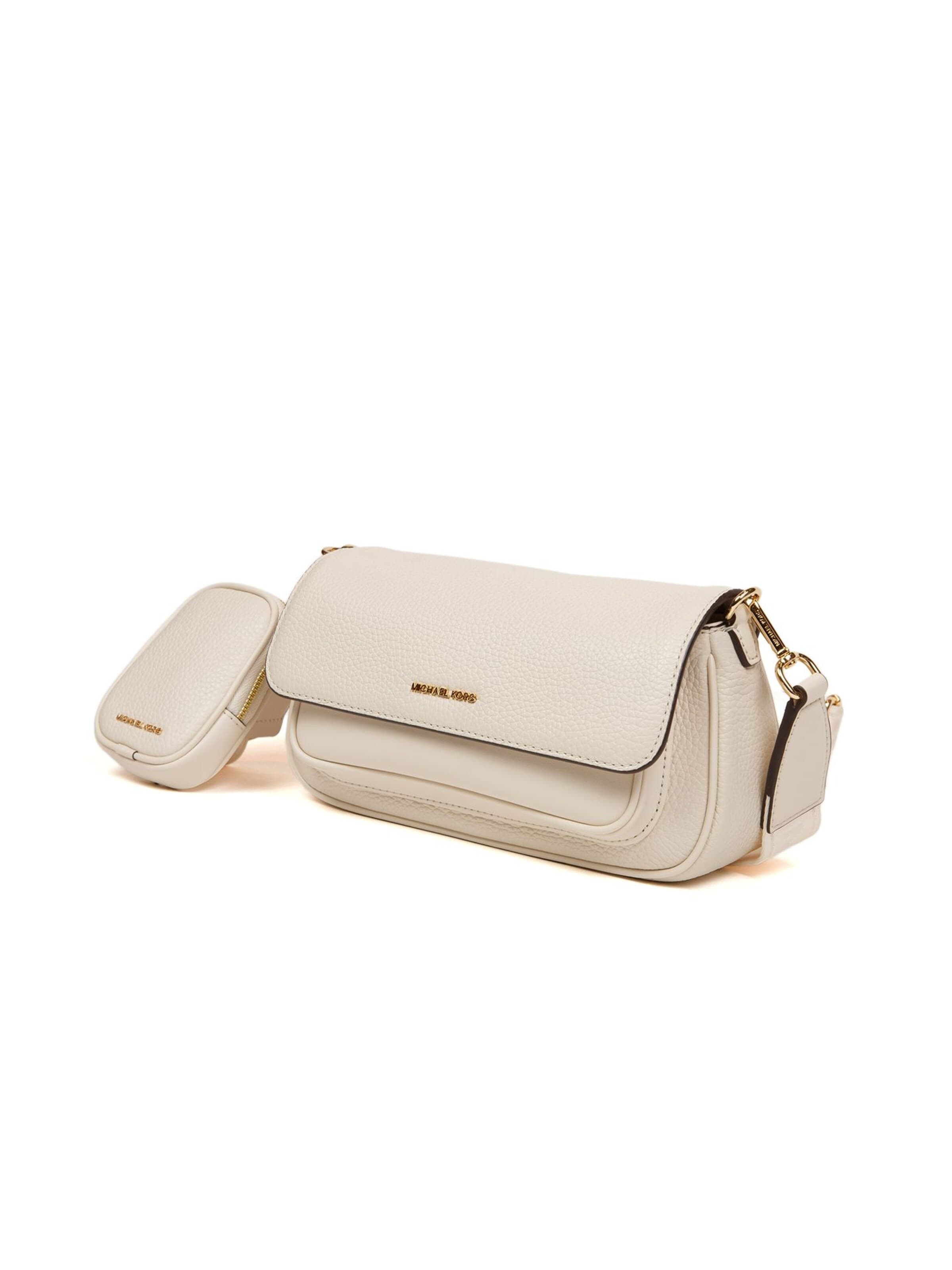 Michael Kors - Bolso de hombro 'Jet Set Travel Small Flap Crossbody With Tech Attachment' en beige