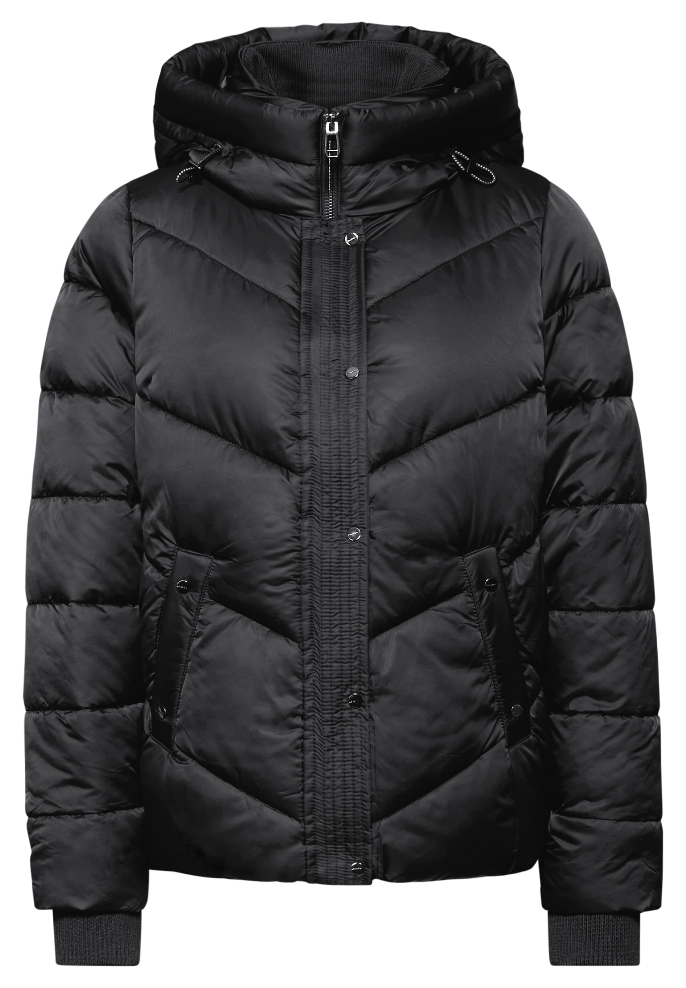 Street One Studio Winter Jacket in Black: front