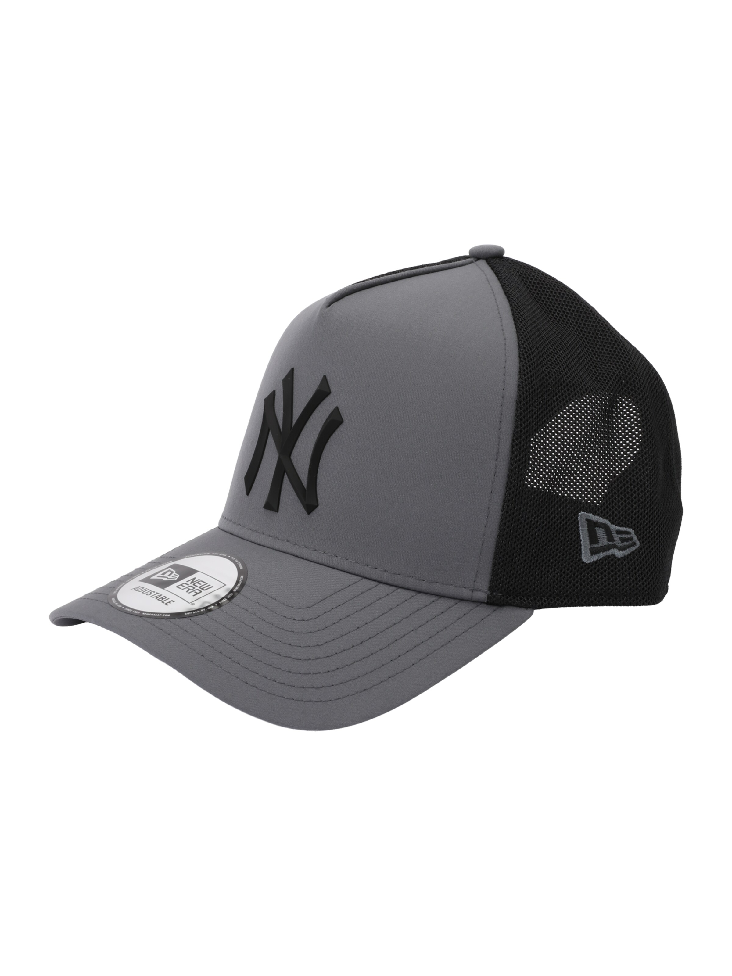 NEW ERA Cap '9FORTY Trucker New York Yankees MLB' in Grey: front