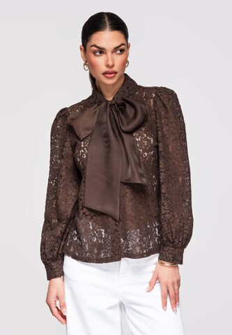 Ombre Blouse 'OW-SH-E0012' in Brown