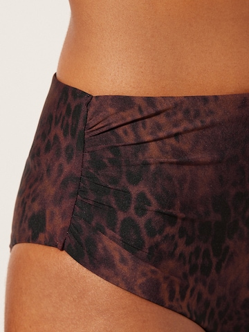 CALZEDONIA Bikini Bottoms 'SHINY SATIN' in Black