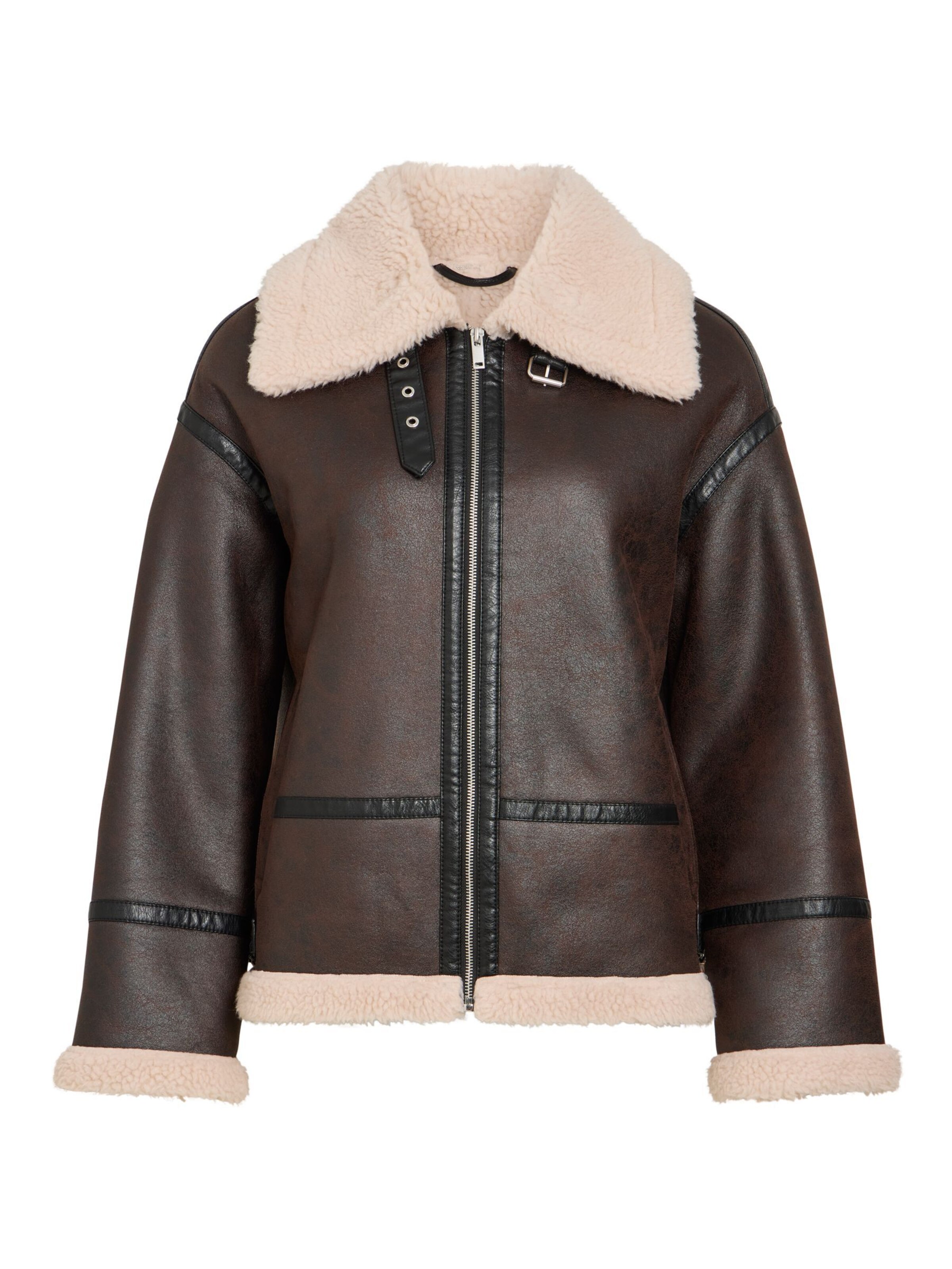 VILA - Chaqueta de invierno 'RISI' en marrón: frente