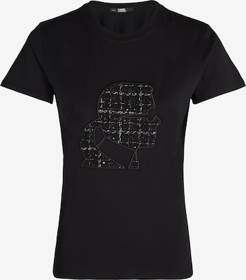 Karl Lagerfeld T-Shirt in Schwarz: predná strana