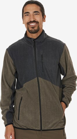 Whistler Athletic Fleece Jacket 'Greyson' in Brown: front