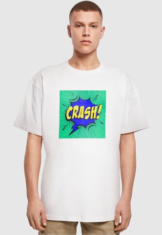T-Shirt 'Crash Comic' Merchcode en blanc : devant