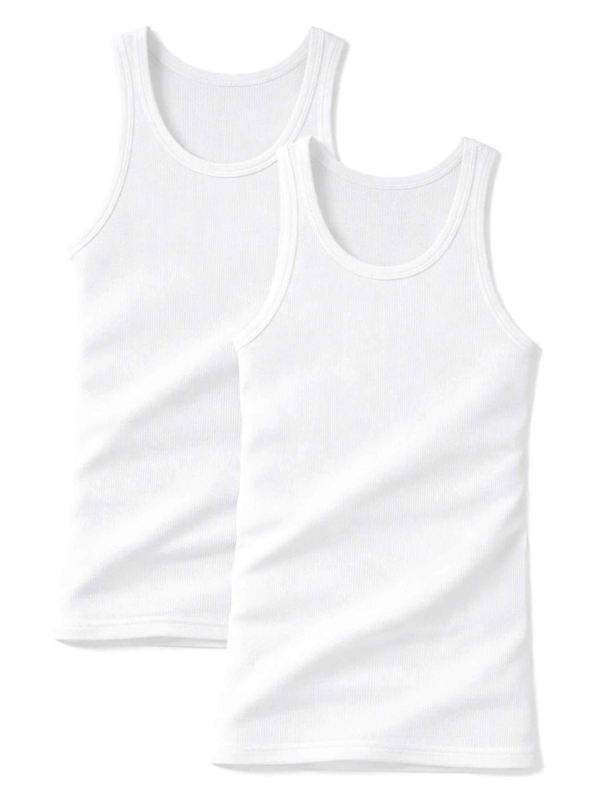 Cocain Underwear Undershirt 'Doppelripp' in White: front