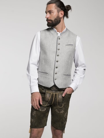 SPIETH & WENSKY Traditional Vest 'Bodensee' in Grey: front