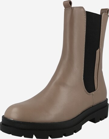 TOM TAILOR Chelsea Boots in Brown: front