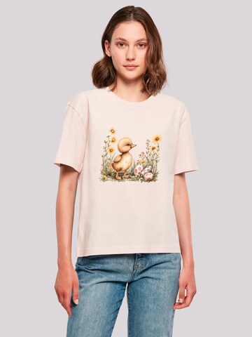 T-shirt 'Niedliche Enten Ostereier' F4NT4STIC en rose : devant