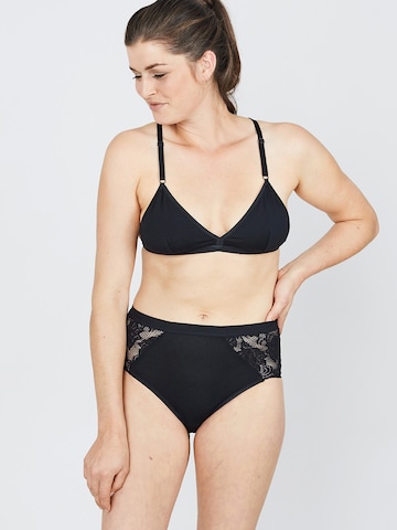 Erlich Textil - Clásico Sujetador 'Mathilda' en negro: frente