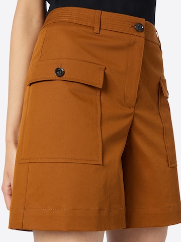 BOSS Black Wide Leg Shorts 'Tafaro' in Braun