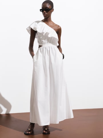 MANGO Zomerjurk 'CUTY' in Wit: voorkant