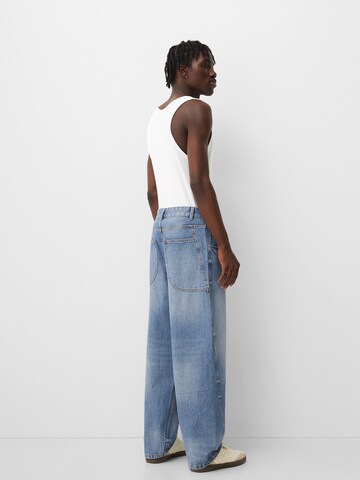 BershkaLoosefit Traperice - plava boja
