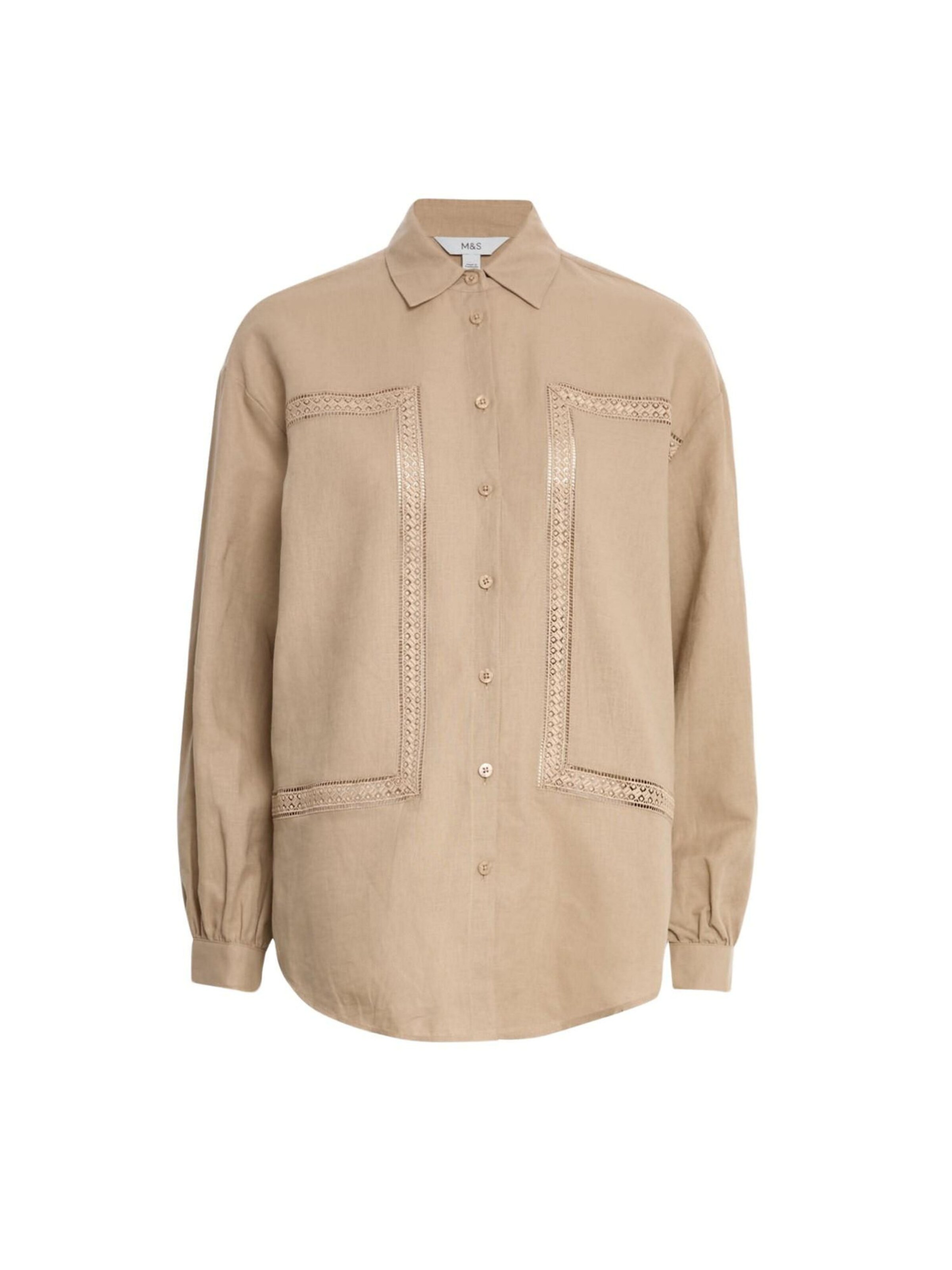 Chemisier Marks & Spencer en beige : devant