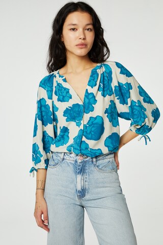 Fabienne Chapot Blouse in Blauw: voorkant