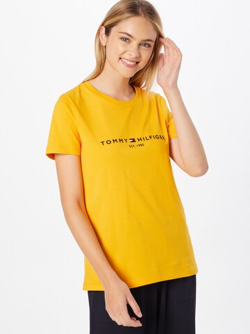 TOMMY HILFIGER Μπλουζάκι σε κίτρινο: μπροστά