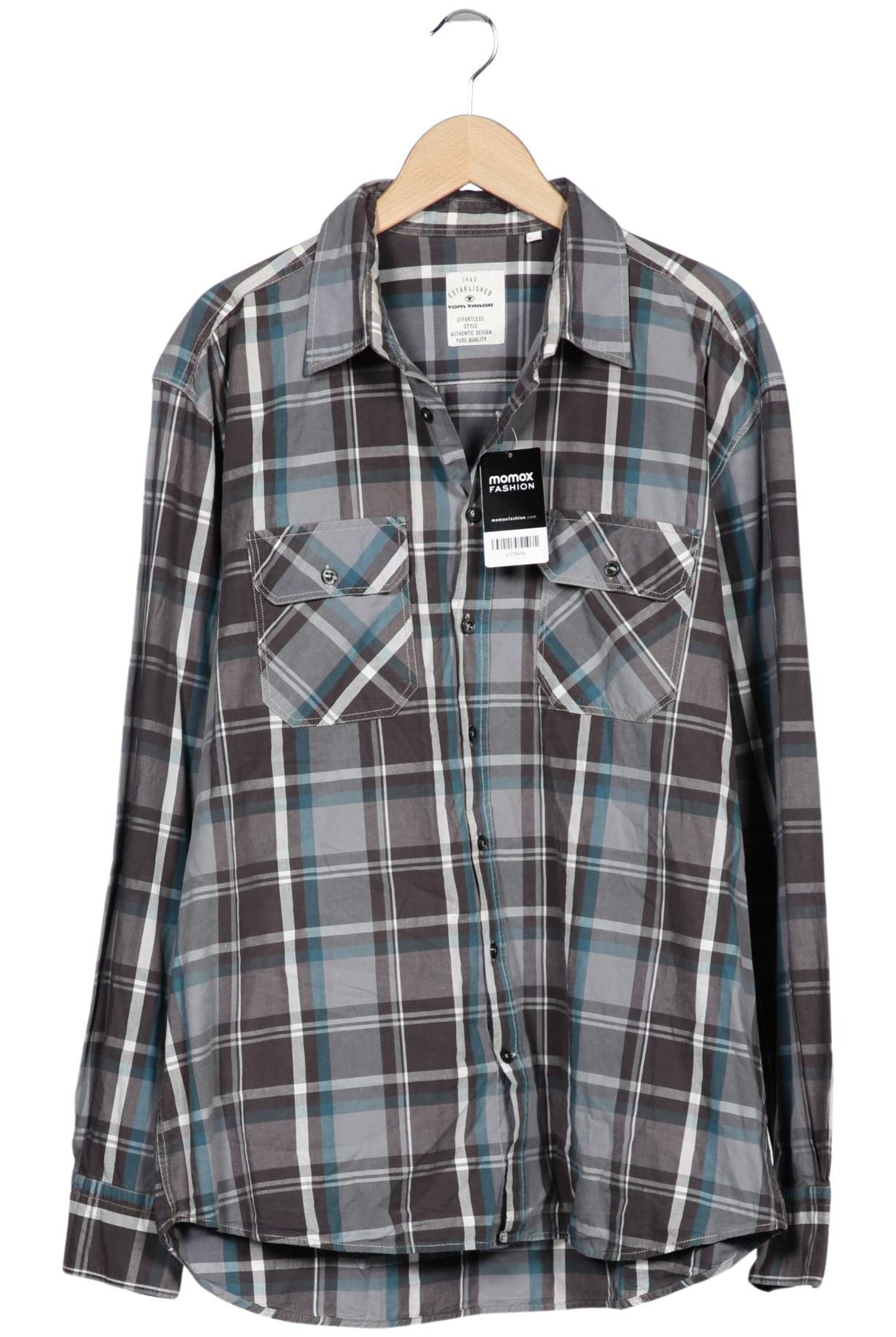 TOM TAILOR Button Up Shirt in XXL in Mixed colors: front