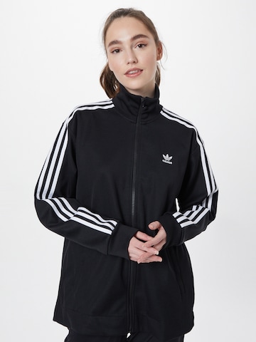 ADIDAS ORIGINALS Sweatjacka 'Adicolor Classics Long' i svart: framsida