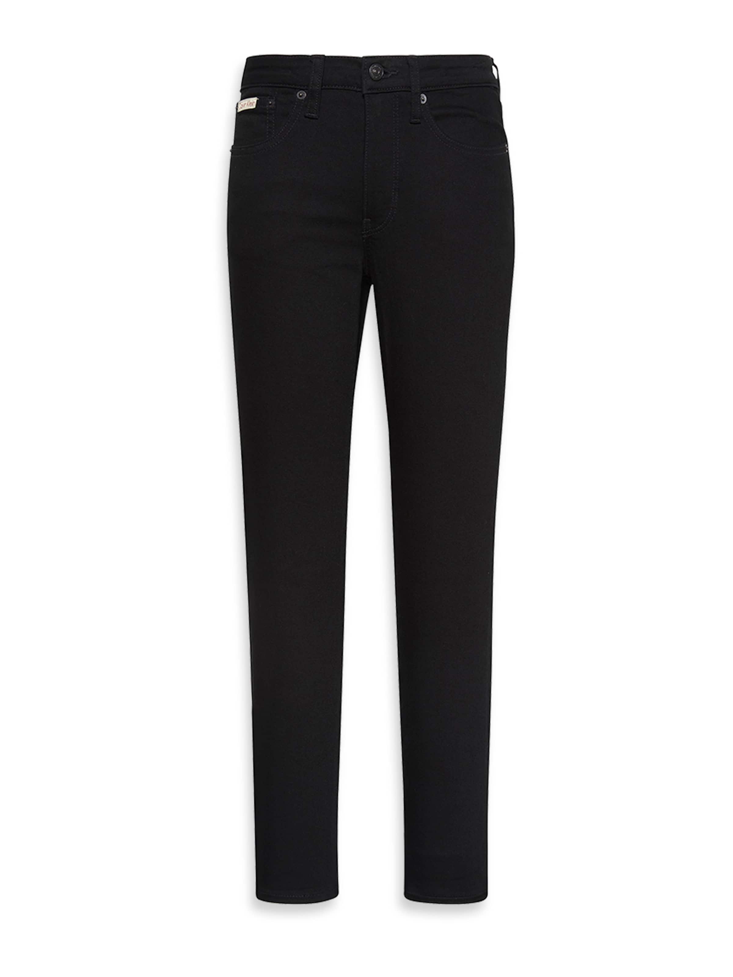 Calvin Klein Jeans Kitsas Teksapüksid, värv must: eest vaates