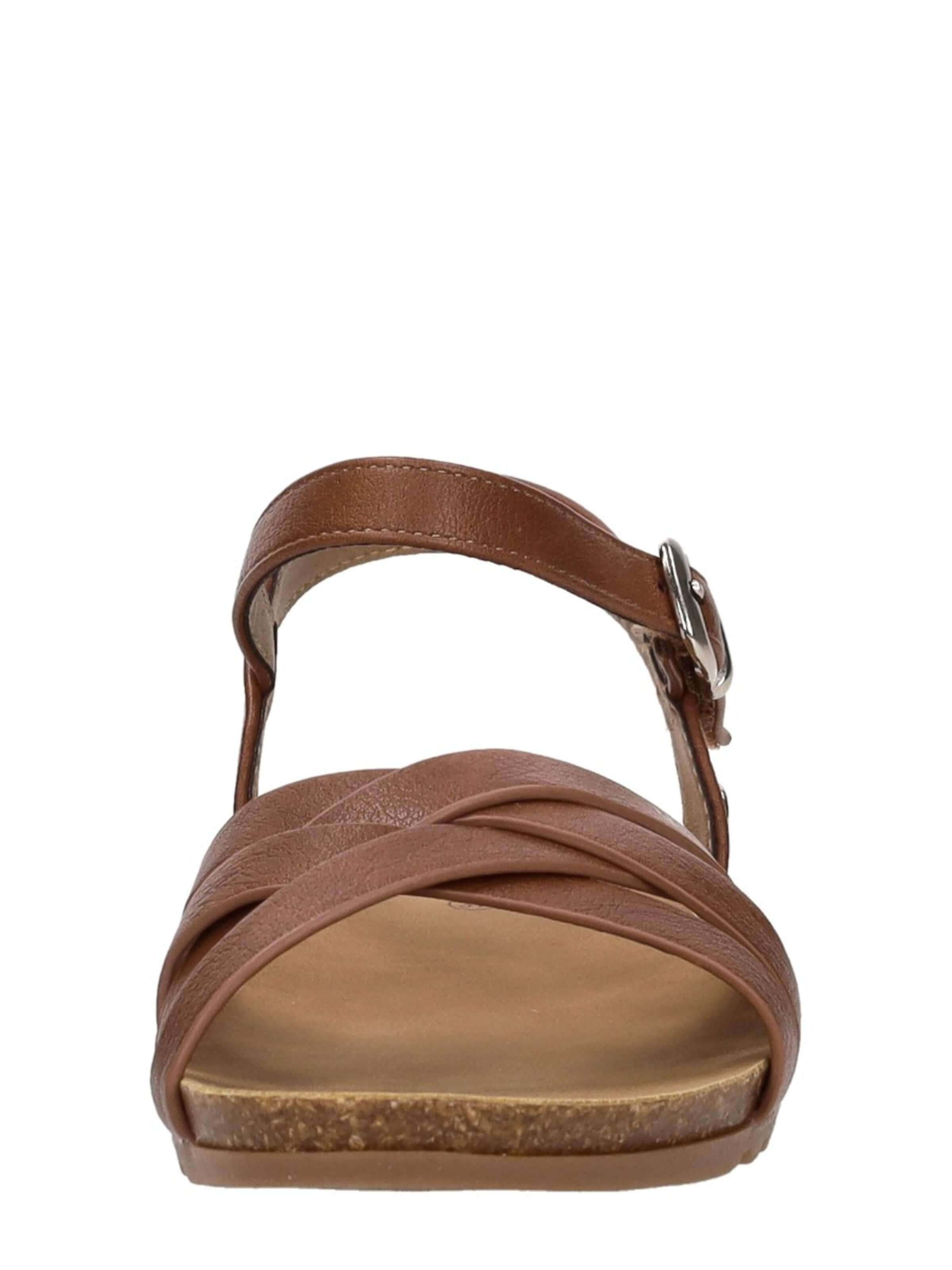 MUSTANG Sandal 'Sandalen Plat' in Brown