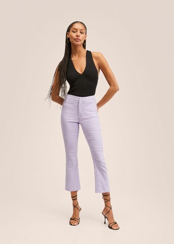 Bootcut Pantalon 'Trompy' MANGO en violet