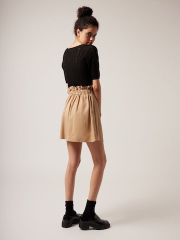 NAF NAF Skirt 'Kaur' in Beige