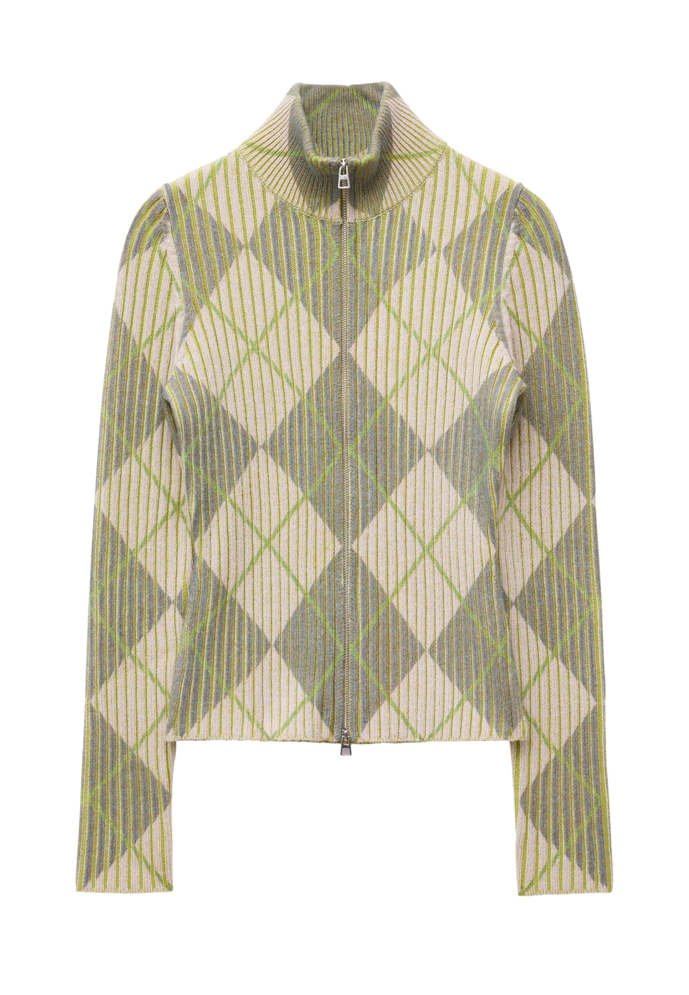 & Other Stories Gebreid vest in XS in de kleur Beige / Riet / Kiwi, Productweergave