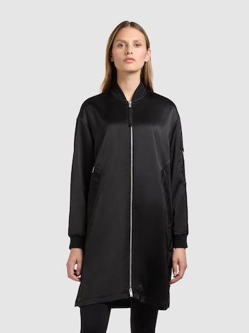 Manteau mi-saison 'Tindra' khujo en noir : devant
