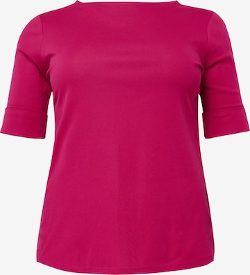 T-shirt 'JUDY' Lauren Ralph Lauren Plus en rose : devant