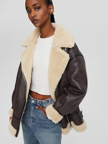 Bershka Between-season jacket in Brown