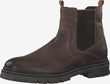 s.Oliver Chelsea boots in Bruin: voorkant