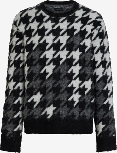 AllSaints Pullover 'HOLMES' em cinzento escuro / preto / branco, Vista do produto