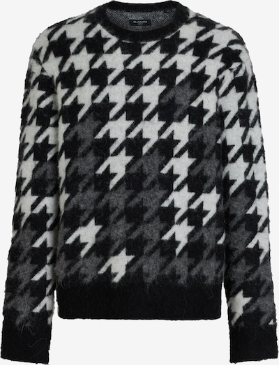 AllSaints Pullover 'HOLMES' i mørkegrå / sort / hvid, Produktvisning