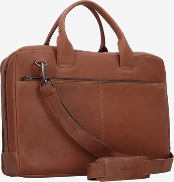 Plevier Document Bag in Brown