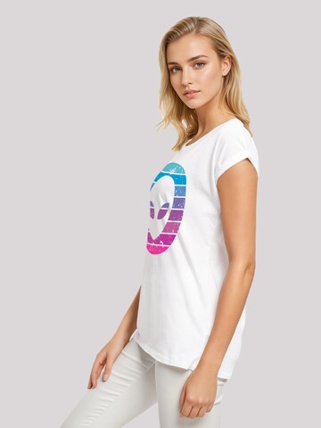 T-shirt 'Alien Kopf' F4NT4STIC en blanc