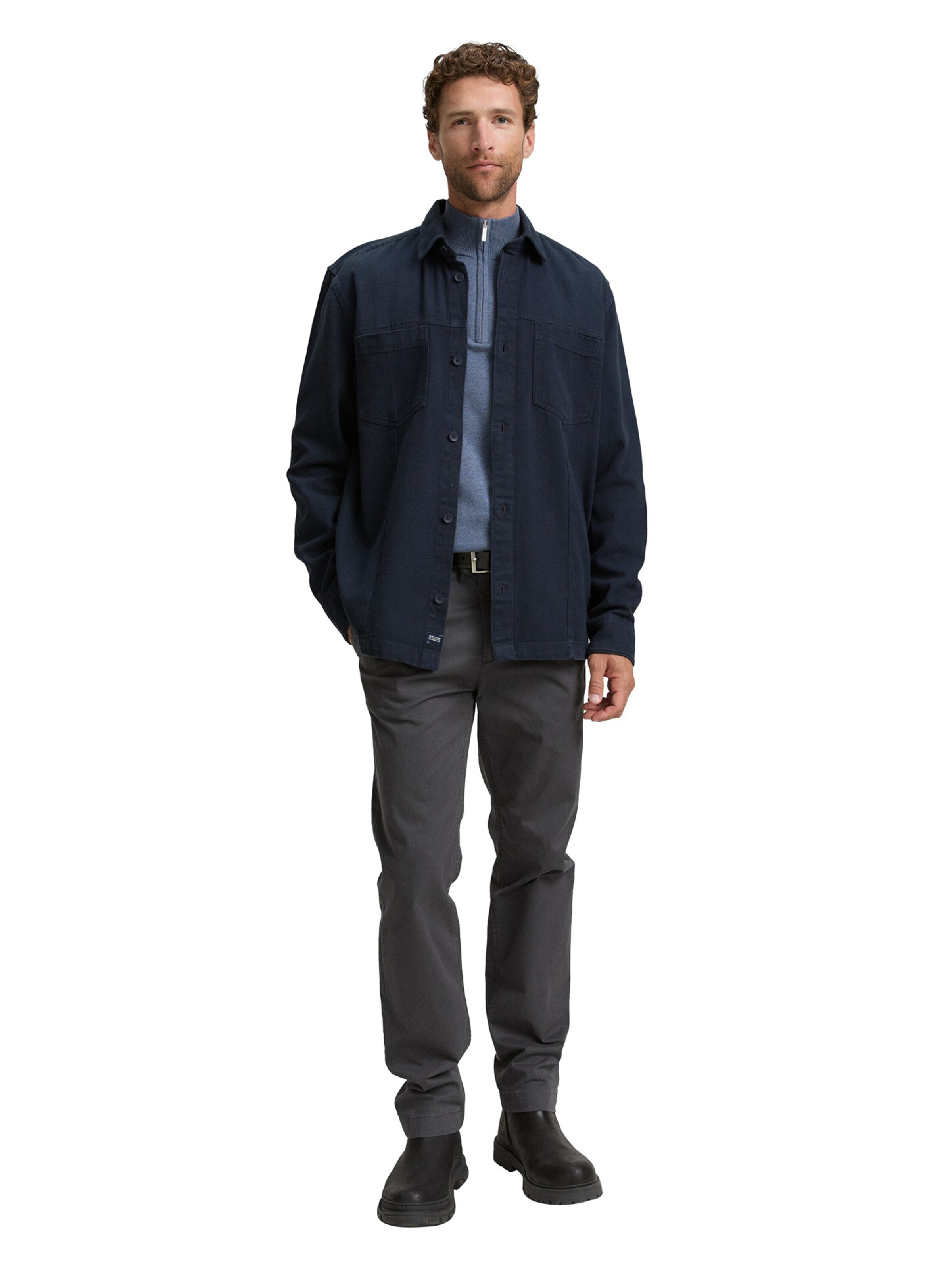 TOM TAILOR Regular fit Between-Season Jacket in Blue