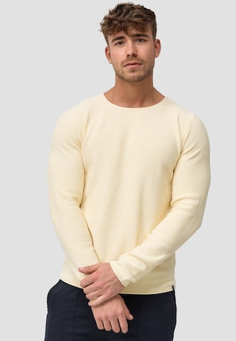 INDICODE JEANS Sweater 'Loakim' in Yellow: front