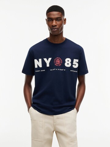 T-Shirt Tommy Jeans en bleu : devant