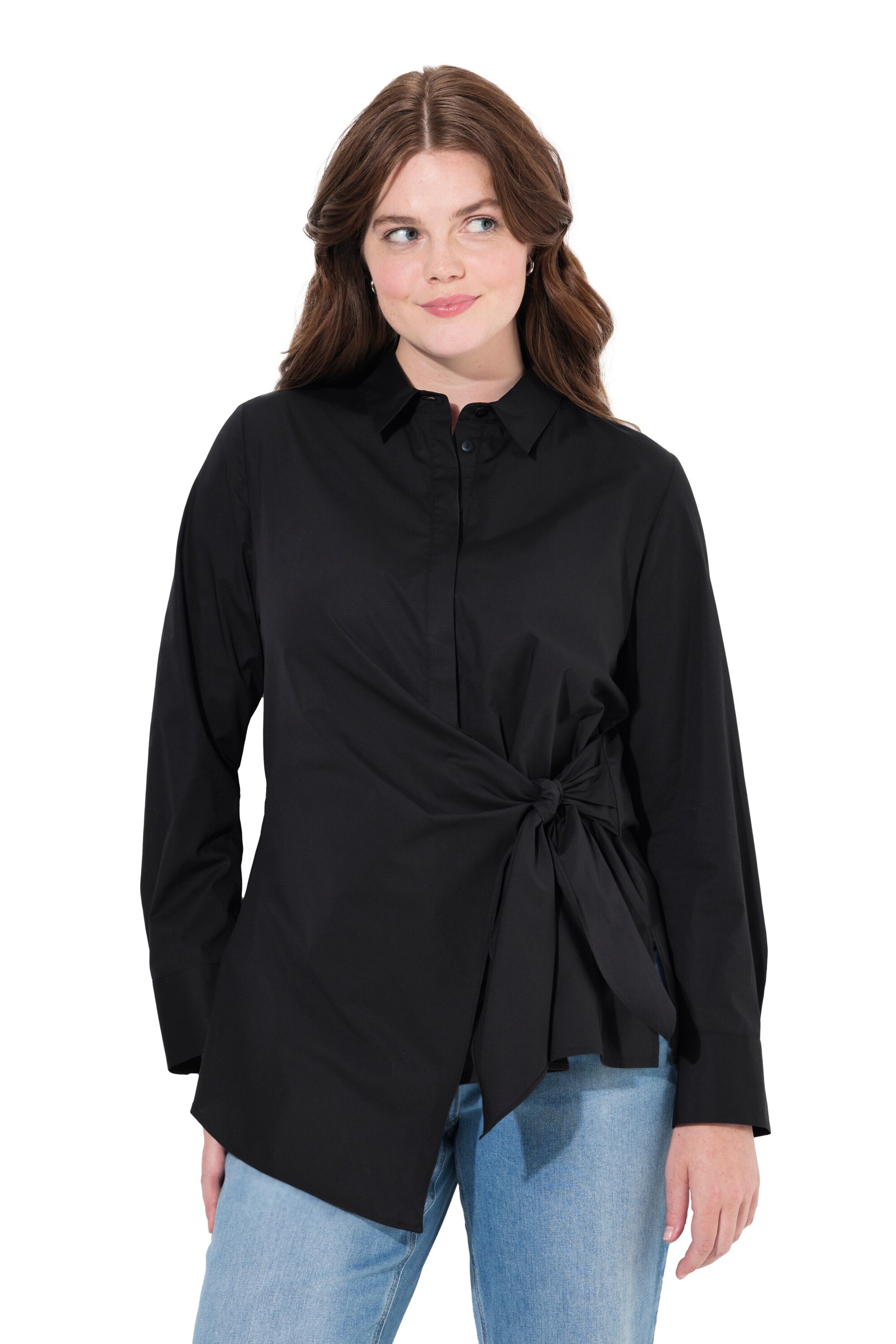 Ulla Popken Blouse in Black: front