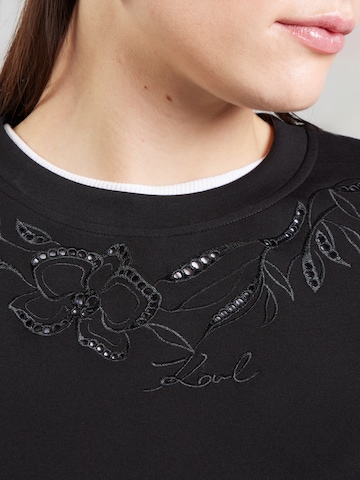 Karl Lagerfeld Mikina 'ORCHID' – černá