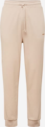 HUGO Tapered Pants 'Dayote' in Beige: front