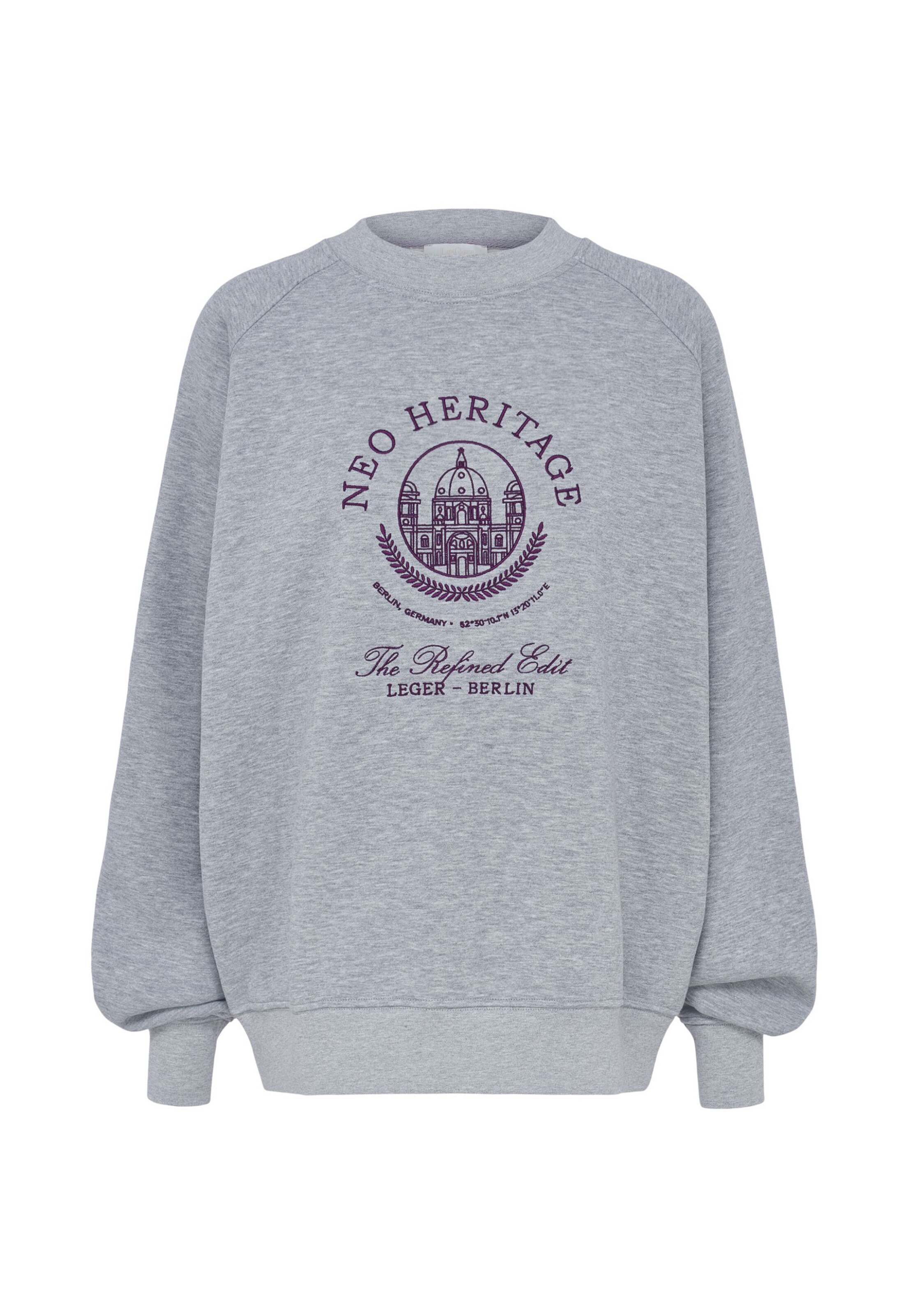 Sweat-shirt 'Bettina' LeGer by Lena Gercke en gris : devant
