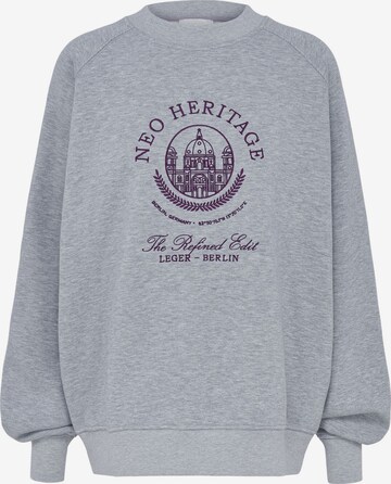 Sweat-shirt 'Bettina' LeGer by Lena Gercke en gris : devant