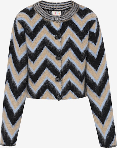 IZIA Neuletakki värissä beige / pastellinsininen / musta, Tuotenäkymä