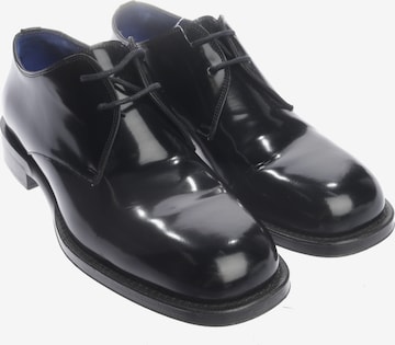BURBERRY Halbschuhe 45 in Schwarz: Vorderseite