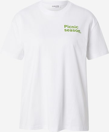 Sublevel T-shirt i vit: framsida