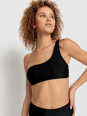 LSCN by LASCANA Bralette Bikini Top 'Gina' in Black: front